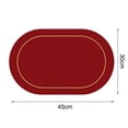 thumbnail image 2 of Juego de 4 manteles individuales lavables, manteles individuales de piel de colores de doble cara, manteles individuales lavables en rojo y negro para mesas de comedor y restaurantes., 2 of 6