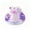 Purple, variant on Wide Brim Cape Style Solar Fan Sun Shield Hat With Adjustable Strap For Kids