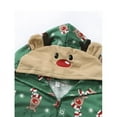 thumbnail image 6 of Viworld Christmas Family Matching Hoodie Pajamas Reindeer One Piece Jumpsuit Zipper Pjs for Adult Kids Baby, 6 of 7
