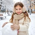 thumbnail image 7 of Sentuca Kids Winter Hat Scarf Gloves Set, Earmuffs Knit Long Scarf Full Finger Gloves Daily Outdoor Travel Accessories for Boys Girls Size 3-12Y, 7 of 7