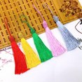 thumbnail image 3 of U8MO 2pcs Ice Silk Thread Cap Tassel Trim Craft Jewelry DIY Earrings tassels Pendants-Purple-2pcs, 3 of 9