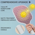 thumbnail image 2 of Pickleball Paddles Set Of 2, Fiberglass Surface, Colorful Geometry Print, 4 Balls & Bag, 2 of 5