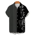 thumbnail image 2 of Chemises et Hauts à Manches Courtes pour Hommes, Mode Décontractée, Instruments de Musique Imprimés en 3D Numériques, pour Style Quotidien et Occasions Décontractées, 2 of 4