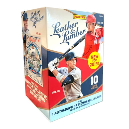 - 2019 Panini Leather And Lumber Baseball Blaster Box- Vlad Rookie Cards | Auto Signatures | 24 MLB Baseball Trading Cards per Blaster Box