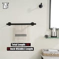 thumbnail image 3 of Double Towel Bar Matte Stainless Steel Bath Towel Rack for Bathroom Towel Holder Wall Mount Total Length TBLPB, 3 of 8