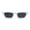 White Black, variant on Womens Narrow Rectangle Chic Plastic Cat Eye Sunglasses All Black