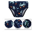 thumbnail image 4 of HWJAD 2-10 Years Little Boys Dinosaur Briefs Toddler Kids Underwear Soft Cotton Shark Undies (Pack of 3), 4 of 8