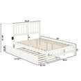 thumbnail image 7 of AFI Tahoe Full Wood Platform Bed with Headboard Footboard & Twin Trundle, White, 7 of 7