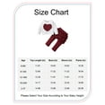 thumbnail image 2 of 6 Months Infant Baby Girls Outfits 6-9 Months Infant Baby Girls Long Sleeve Heart Print Top Ruffle Pants 2PCS Fall Winter Clothes White, 2 of 8