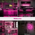 thumbnail image 7 of LED Neon Rope Light, Pink 12V Silicone Neon Rope Light, 16.4Ft/5M Waterproof Flexible DIY Cuttable LED Strip Lights for Bedroom Party Festival Indoor Outdoor Decoration (Power Adapter not Included), 7 of 7