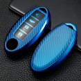 thumbnail image 1 of Car Key Fob Cover Case Protector TPU Carbon Fiber Remote Car Key Fob Case Cover Holder Shell For Nissan Infiniti, 1 of 12