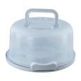 Round Cake Carrier Container Stand with Lid And Handle for Transport ...