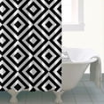 thumbnail image 4 of Black White Checkerboard Checkered Pattern Shower Curtain 72"x84" ,Bathroom Decorative Shower Curtains Set with 12 Hooks,Modern Waterproof Washable Shower Curtain, 4 of 6