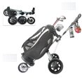 thumbnail image 4 of Portable  Push Cart, EVA Non Slip Grip Collapsible Metal Rivet Reinforcement Lightweight  Bag Cart  for  Match, 4 of 8