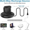 thumbnail image 4 of Peduu Charger Dock Compatible with Fitbit Sense 2/Versa 4/Sense/Versa 3, Anti-Slip Charging Stand Dock Station Replacement USB Cable 4.3Ft Cord Accessories Cradle Base Holder for Sense 2 Smartwatch, 4 of 6