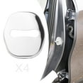 thumbnail image 6 of 4 Pieces Car Door Lock Cover Metal Protection Accessory for Auto Argent, 6 of 8
