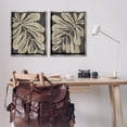 thumbnail image 2 of Stupell Industries Rustic Curved Leaves Floral Painting Gray Floater Framed Canvas Art Print Wall Art, 31 x 25, Set of 2, 2 of 9