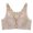 D943/Light Gray, variant on Bras For Women's Front Side Buckle Lace Edge No Underwire Movement Seamless Gathering Adjustment Yoga Sleep Large Bra Comfortable Everyday Bras
