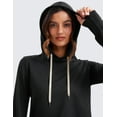 thumbnail image 4 of CRZ YOGA Women’s Cloud Jersey Pullover Hoodie Long Sleeve Lightweight Workout Top with Thumb Holes, 4 of 6