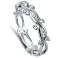 thumbnail image 4 of Eternity Weave Clear CZ Promise Ring .925 Sterling Silver Band White Jewelry Female Size 10, 4 of 4