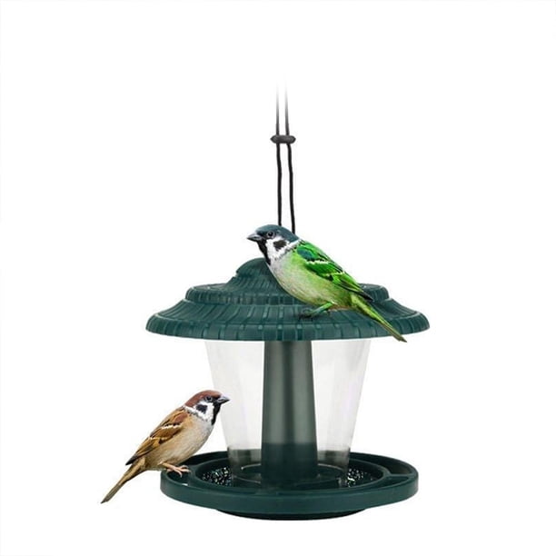 Comedero Para Pájaros, Comedero Para Pájaros Salvajes Colgante, Contenedor De Comida Para Decoración De Jardín Y Observación De Aves Yuarrent PT002587-00