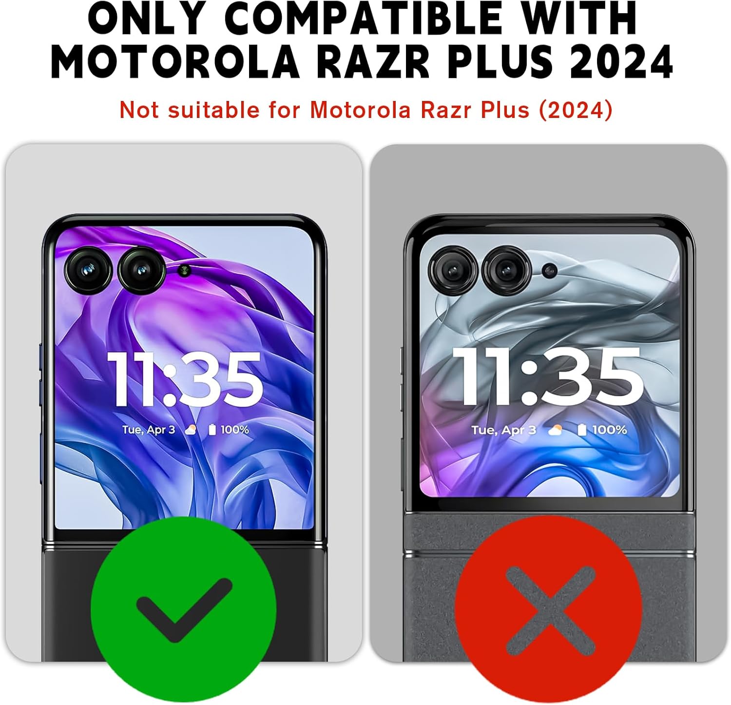 3 Pack Front Screen Protector for Motorola Razr+/Plus 2024,HD Tempered