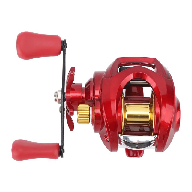 Moulinet de Pêche, Récupération en Douceur, Vitesse Uniforme 7,2:1, Roulement Réglable 12 Vitesses, Roulement Baitcasting 17 et 1BB en Métal pour Lac Main Gauche, Main Droite