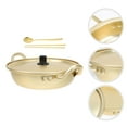 thumbnail image 3 of Miangastore 1 Set Ramen Pot with Handles Golden Aluminum Cooking Campers, 3 of 8
