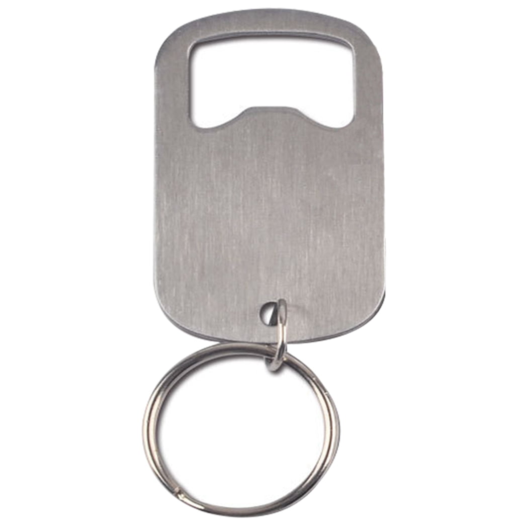 Small bottle shop opener keychain