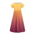 thumbnail image 5 of Robe Décontractée à Manches Courtes Col Rond avec Poches pour Femmes et Filles, 5 of 5