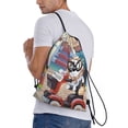 thumbnail image 3 of Lsque Bluey Print Drawstring Backpack Bag Sport Gym Sackpack Cinch Bags Drawstring Bags Draw String Sport Bag-Medium, 3 of 8