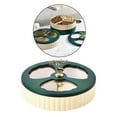 thumbnail image 3 of GROWTH TANK Rotating Snack Serving Tray, Divided Snack Platter Candy Containers with Deer at Single-Deck_Beige, 3 of 8