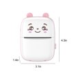 thumbnail image 3 of Teissuly Clearance Mini Thermal Printers Bluetooth Mobile Phone Photo Printers Pocket Student Error Printers Cute Appearance Multiple Usage Scenarios(Pink, ) Teissuly WER202308175200, 3 of 7