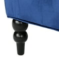 thumbnail image 6 of GDF Studio Leona Modern Glam Tufted Velvet Wingback Loveseat, Navy Blue and Dark Brown, 6 of 6