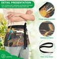 thumbnail image 4 of Yayeee Waist Apron with Pockets for Cooking Waterproof Half Server Aprons, Colorful Skeleton with Cloud, 4 of 7
