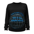 thumbnail image 3 of Hxshgdsn Womens Pregnancy Sweatshirts Soft Long Sleeves Crew Neck Maternity Clothes With Graphic Printed Black 2Xl, 3 of 6