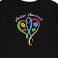 thumbnail image 4 of Inktastic Autism Awareness Heart Ribbon and Puzzle Pieces Boys or Girls Long Sleeve Toddler T-Shirt, 4 of 5