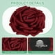 thumbnail image 2 of Uxcell Grandes Broches de Flor de Rosa, Pin de Solapa, Pines Delicados de Tela de Satén para Bodas/Fiestas [16cm, Rojo Vino], 2 of 7