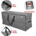 thumbnail image 3 of Primode Christmas Tree Storage Bag | Tall Disassembled Tree I Holiday Tree Storage Case | Protective Zippered Artificial Xmas Tree Bag (7.5ft, Gray), 3 of 5