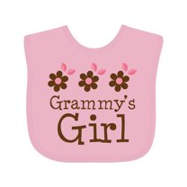 Inktastic Grammy's Girl Daisies Girls Baby Bib
