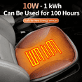thumbnail image 6 of DUANJY Car Heating Seat Cushion, Plush 12V Sedan 24V Truck Seat with 5V USB Port, Comfort Memory Foam, Seat Cushion for Car and Office Chair, Rapid Heating Brown Seat Warmer for Winter., 6 of 6