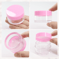 thumbnail image 3 of Beauticom 48 Pieces High Quality 20G/20ML Clear Round Acrylic Cosmetic Product Sample Travel Jars with Flat Top Lids (Pink), 3 of 5