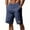 Navy, variant on Wyobmus Mens Linen Shorts Casual Summer Beach Bermuda Shorts Drawstring Elastic Waist Short Pant 2025 Trendy Vacation Shorts S-3X Black