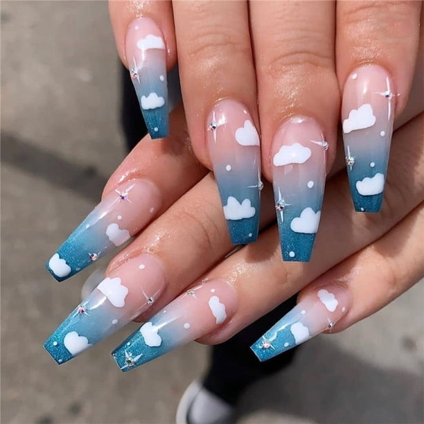 Uñas postizas, uñas postizas, regalos para mujeres, serie 24, parches de uñas desmontables, uñas postizas