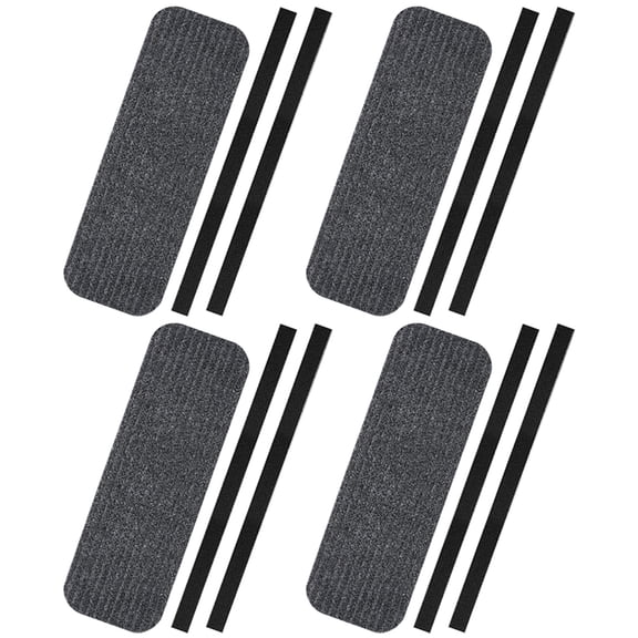DEEPCRAFF Non-Slip Rv Step Covers Black Polyester for Stairs Comfortable Treads