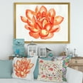thumbnail image 3 of Designart 'Ancient Detail of A Orange Lotus' Traditional Framed Art Print, 3 of 4
