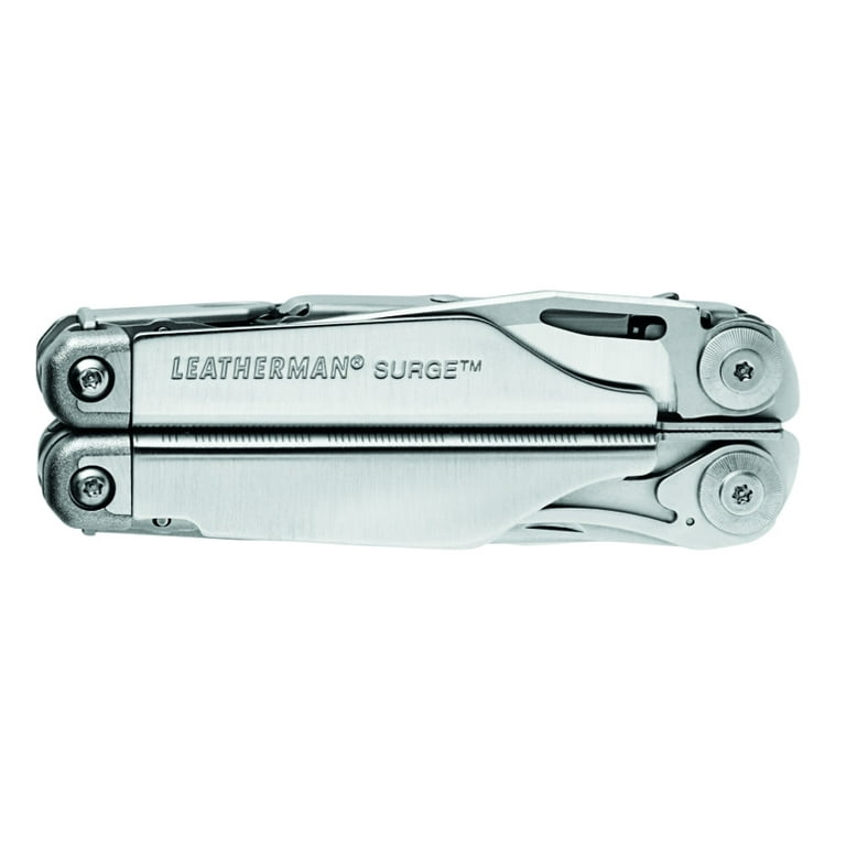 LEATHERMAN, Surge Heavy Duty Multitool with Premium Replaceable Wire Cutters  and Spring-Action Scissors, Stainless Steel with Premium Nylon Sheath 