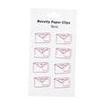 thumbnail image 1 of koolsoo 8x Large Paper Clips Accessories Metal Stationery for Invitation Card Party File Pink Envelope, 1 of 7