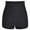 Black, variant on Pntutb Women's Plus Size High Waist Bikini Bottoms Swim Briefs Beach Shorts Ruched Bottom