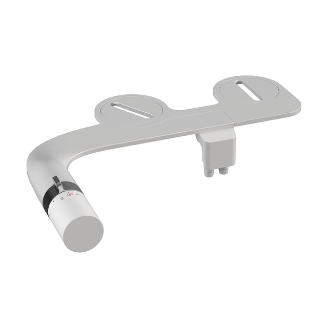 Ultra-Slim Non-Electric Bidet Attachment - Dual Nozzle Self-Cleaning System with Adjustable Water Pressure for Rear & Feminine Wash, Easy Install for Most Toilet Seats
